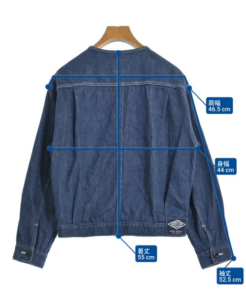 DANTON（ダントン）デニムジャケット 紺 サイズ:34(XS位) レディース/2200623179031