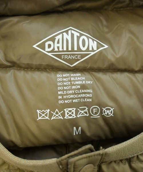 DANTON（ダントン）ダウンジャケット/ダウンベスト ベージュ サイズ:M メンズ/2200617818038