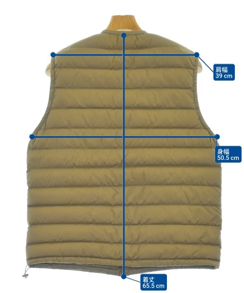 DANTON（ダントン）ダウンジャケット/ダウンベスト ベージュ サイズ:M メンズ/2200617818038