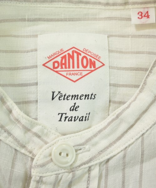 DANTON（ダントン）カジュアルシャツ 白 サイズ:34(XS位) レディース/2200624814030