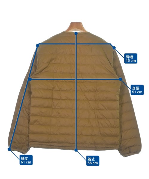 DANTON（ダントン）ダウンジャケット/ダウンベスト 茶 サイズ:40(M位) メンズ/2200618373017