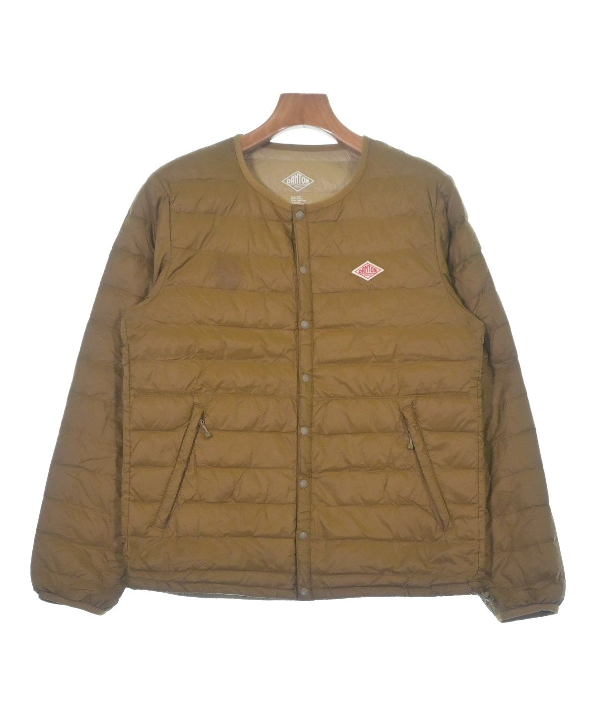 DANTON（ダントン）ダウンジャケット/ダウンベスト 茶 サイズ:40(M位
