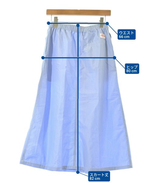 DANTON（ダントン）ロング・マキシ丈スカート 青 サイズ:36(S位) レディース/2200614467154
