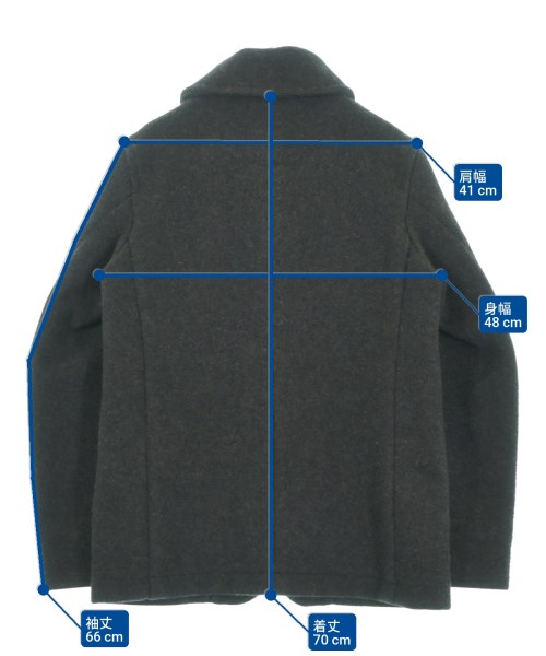 DANTON（ダントン）ピーコート グレー サイズ:38(M位) レディース/2200673839015