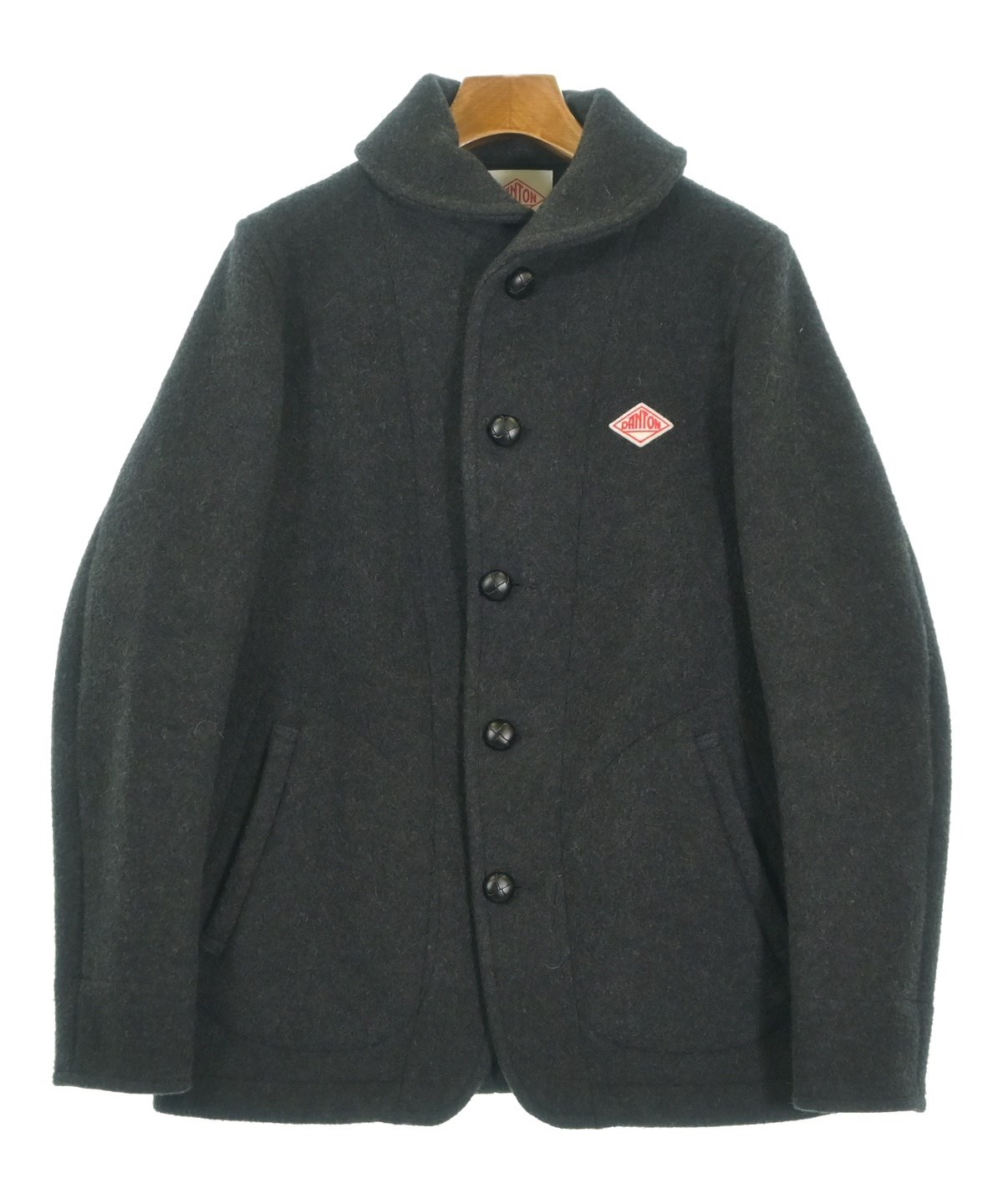 新品同様✨　danton ピーコート　￼グレー　38 ウール DANTON（ダントン）ピーコート グレー サイズ:38(M位) レディース