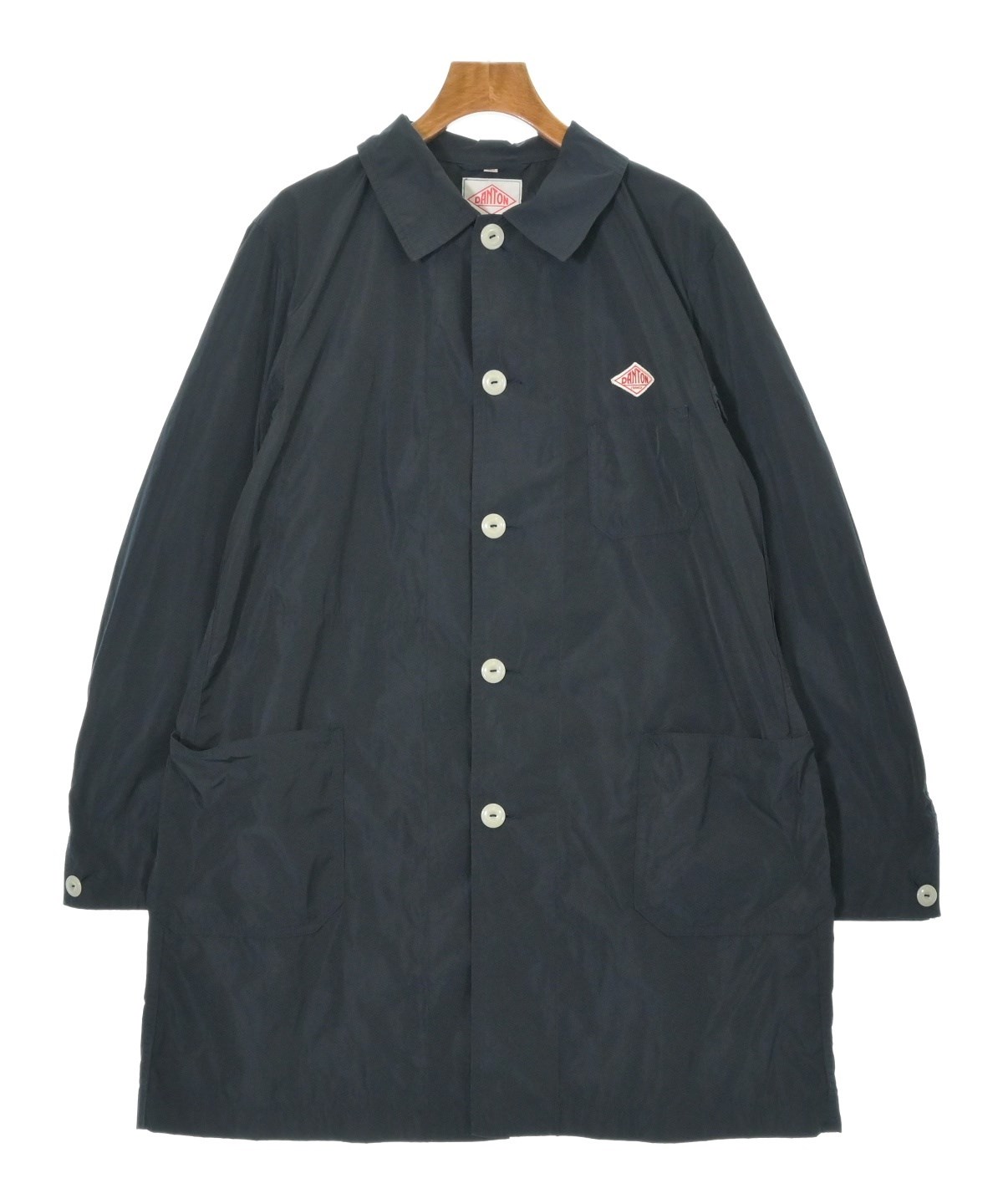 DANTON（ダントン）ステンカラーコート 紺 サイズ:40(M位) メンズ
