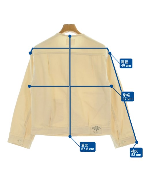 DANTON（ダントン）デニムジャケット 白 サイズ:34(S位) メンズ/2200674462014