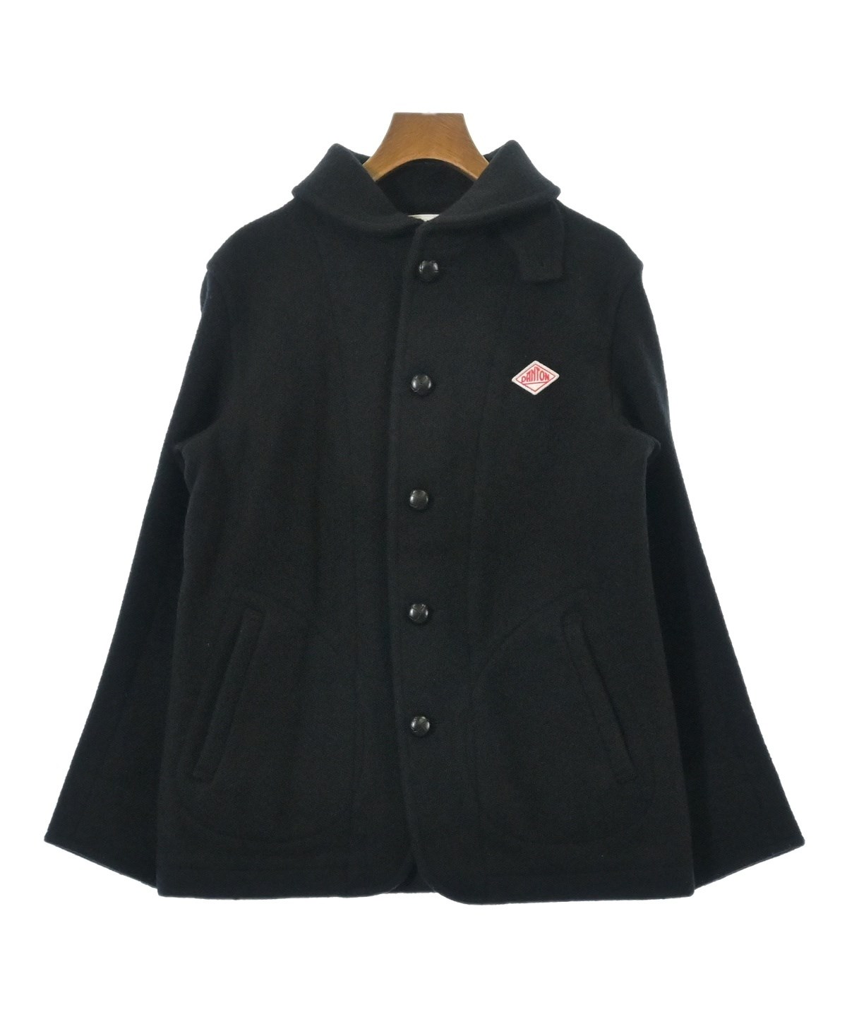 DANTON（ダントン）ステンカラーコート 黒 サイズ:38(M位) レディース