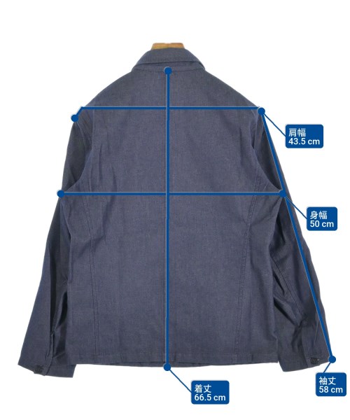 DANTON（ダントン）カジュアルシャツ 紺 サイズ:42(XS位) メンズ/2200654393055