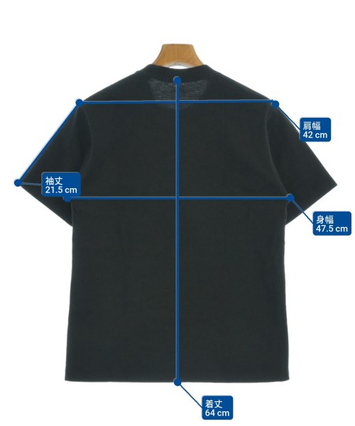 DANTON（ダントン）Tシャツ・カットソー 黒 サイズ:38(S位) メンズ/2200659930071