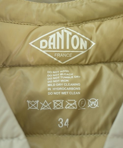 DANTON（ダントン）ダウンジャケット/ダウンベスト ベージュ サイズ:34(XS位) レディース/2200658942037