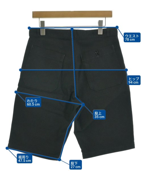 DANTON（ダントン）ショートパンツ 黒 サイズ:-(M位) メンズ/2200709578291