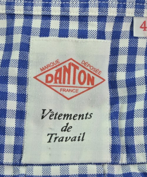 DANTON（ダントン）カジュアルシャツ 青 サイズ:42(M位) メンズ/2200628550200