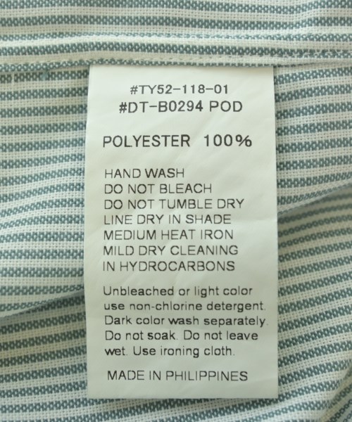 DANTON（ダントン）シャツワンピース 緑 サイズ:36(S位) レディース/2200653087108