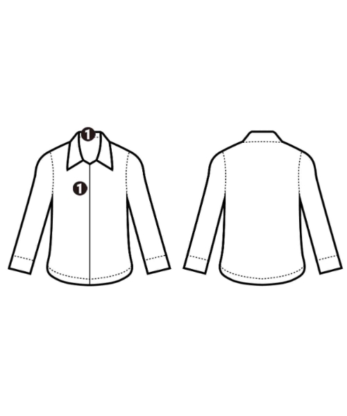 DANTON（ダントン）カジュアルシャツ 白 サイズ:36(S位) レディース/2200663737123