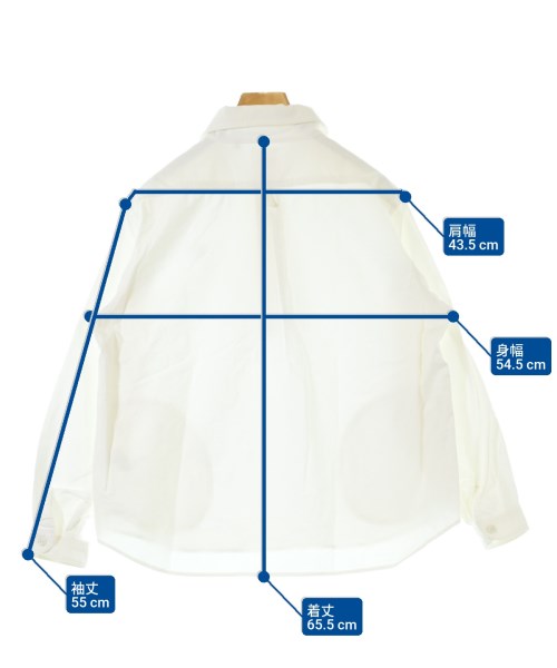DANTON（ダントン）カジュアルシャツ 白 サイズ:36(S位) レディース/2200663737123
