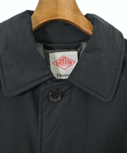 DANTON（ダントン）ステンカラーコート 黒 サイズ:M メンズ/2200665758065