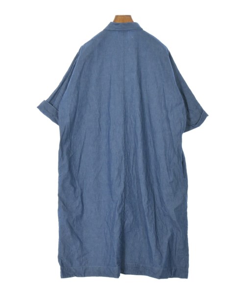 DANTON（ダントン）シャツワンピース 青 サイズ:36(S位) レディース/2200662405016