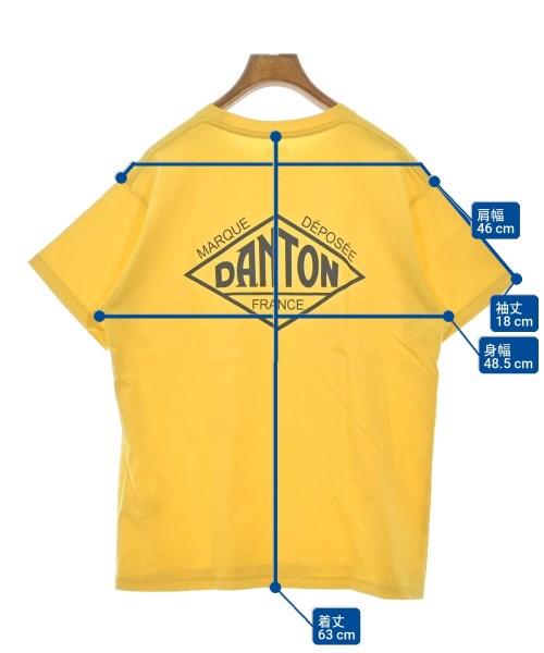 DANTON（ダントン）Tシャツ・カットソー 黄 サイズ:S レディース/2200732071035