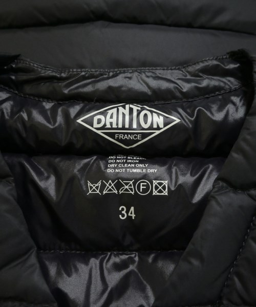 DANTON（ダントン）ダウンジャケット/ダウンベスト 黒 サイズ:34(XS位) レディース/2200735484016