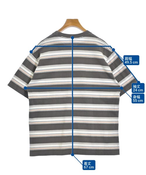 DANTON（ダントン）Tシャツ・カットソー 茶 サイズ:44(S位) メンズ/2200684049052