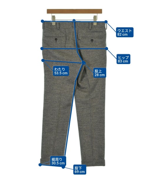 DESIGNWORKS（デザインワークス）スラックス グレー サイズ:46(M位) メンズ/2200619268183