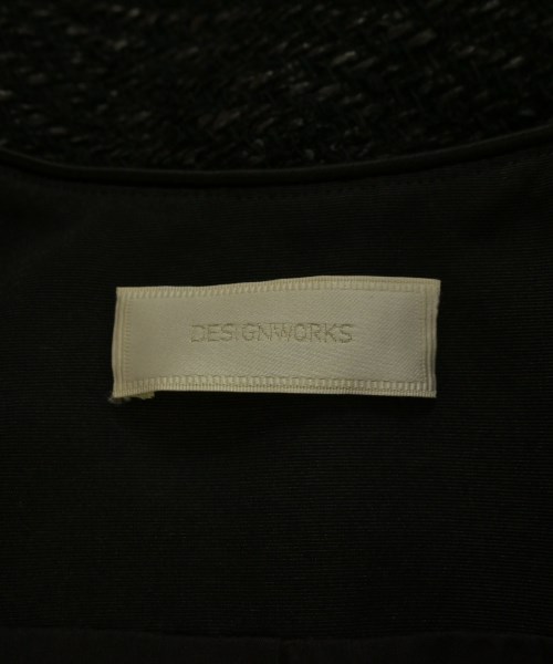 DESIGNWORKS（デザインワークス）ノーカラージャケット 黒 サイズ:38(M位) レディース/2200641082054