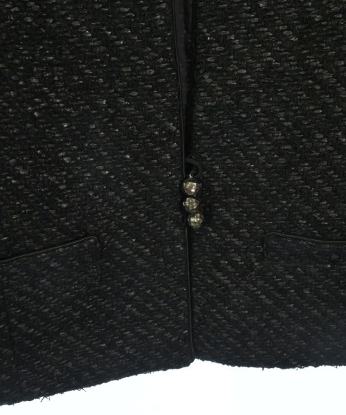 DESIGNWORKS（デザインワークス）ノーカラージャケット 黒 サイズ:38(M位) レディース/2200641082054