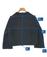 DESIGNWORKS（デザインワークス）ノーカラージャケット 黒 サイズ:38(M位) レディース/2200641082054