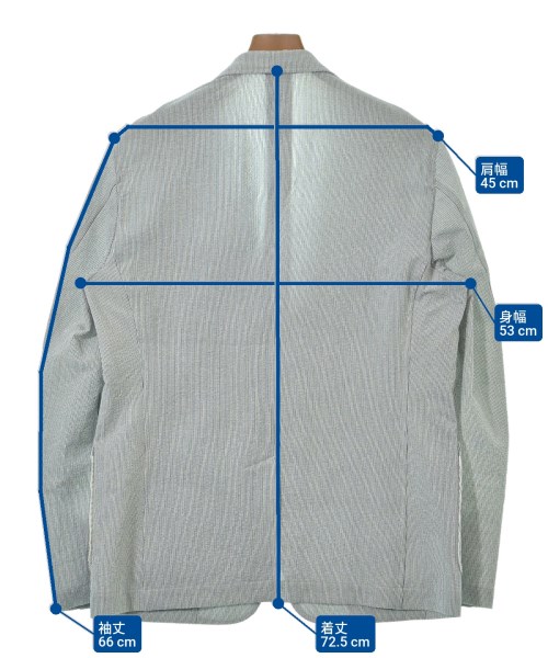 DESIGNWORKS（デザインワークス）テーラードジャケット 青 サイズ:50(XL位) メンズ/2200627283178