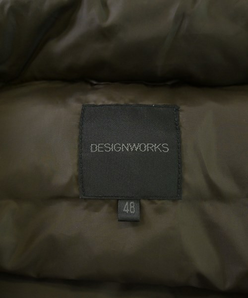 DESIGNWORKS（デザインワークス）ダウンジャケット/ダウンベスト 茶 サイズ:48(L位) メンズ/2200673093042