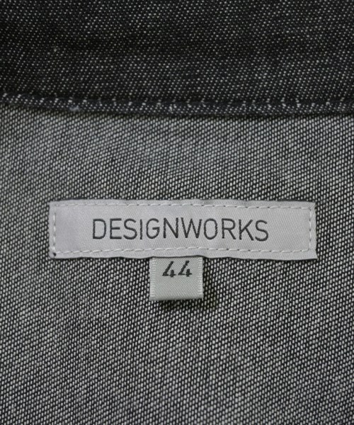 DESIGNWORKS（デザインワークス）カジュアルシャツ 黒 サイズ:44(S位) メンズ/2200679569091