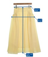 DESIGNWORKS（デザインワークス）ロング・マキシ丈スカート 黄 サイズ:36(S位) レディース/2200696181047