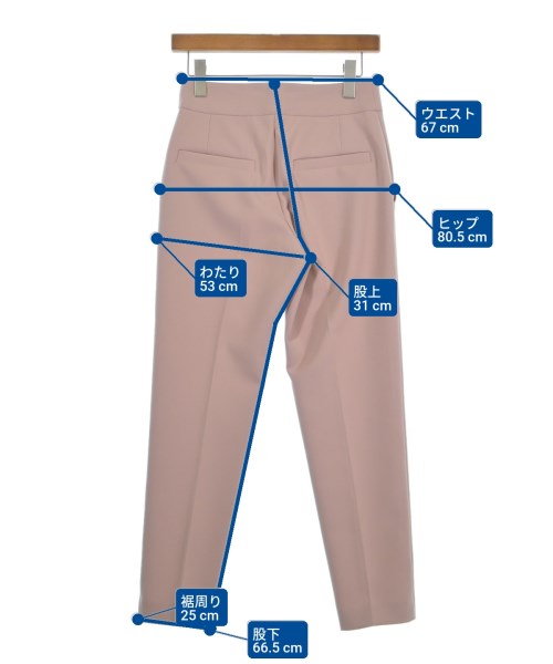 DESIGNWORKS（デザインワークス）スラックス ピンク サイズ:36(S位) レディース/2200636217119