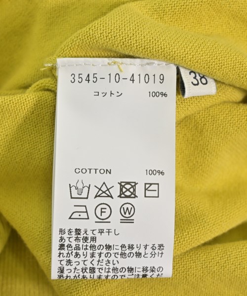 DESIGNWORKS（デザインワークス）カーディガン 黄 サイズ:38(M位) レディース/2200706843033