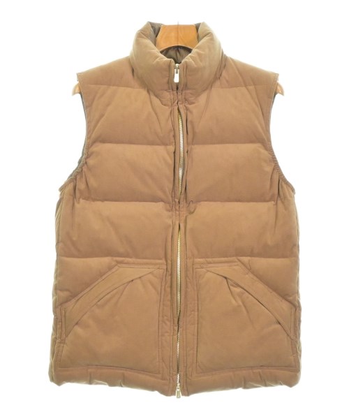 DESIGNWORKS(デザインワークス)ダウンジャケット/ダウンベスト 茶 サイズ:46(L位)/2200662363033