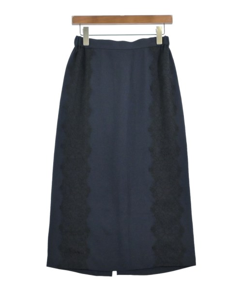 DESIGNWORKS(デザインワークス)ロング・マキシ丈スカート 紺 サイズ:38(M位)/2200664055134