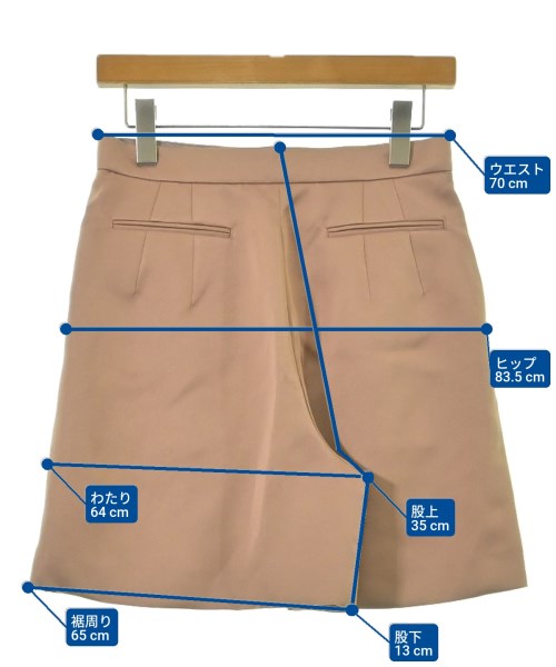 DESIGNWORKS（デザインワークス）ショートパンツ 茶 サイズ:36(S位) レディース/2200687269204