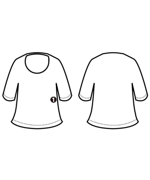 DESIGNWORKS（デザインワークス）ブラウス 茶 サイズ:38(M位) レディース/2200691275031