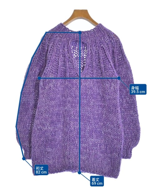 SLYZ（スライ）ニット・セーター 紫 サイズ:F レディース/2200638712018