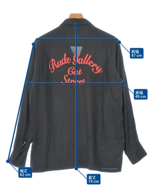 RUDE GALLERY（ルードギャラリー）カジュアルシャツ 黒 サイズ:4(L位) メンズ/2200676804133