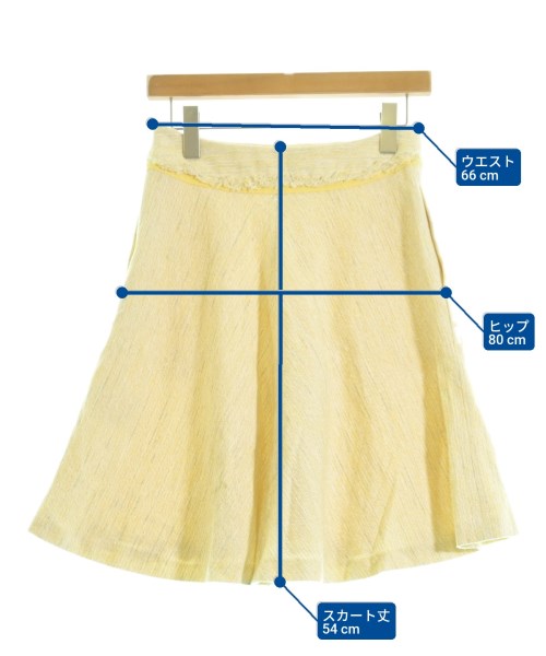 EPOCA（エポカ）ひざ丈スカート 黄 サイズ:38(M位) レディース/2200643561083