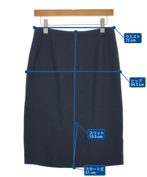 EPOCA（エポカ）ひざ丈スカート 紺 サイズ:42(L位) レディース/2200668061063