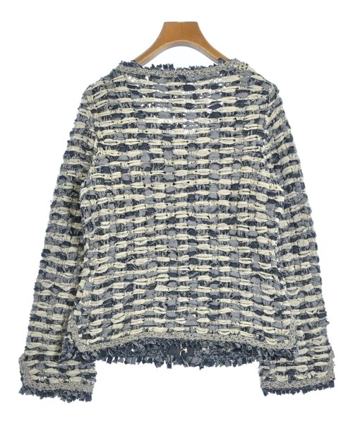 EPOCA（エポカ）ノーカラージャケット 紺 サイズ:42(L位) レディース/2200667379091