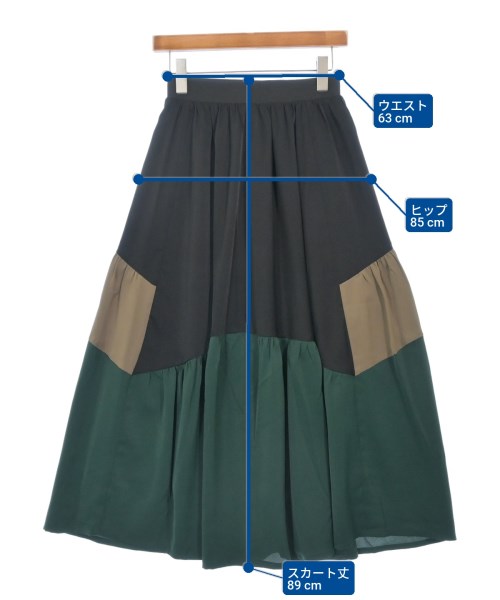 osmosis（オズモーシス）ロング・マキシ丈スカート 黒 サイズ:ONE レディース/2200613880022