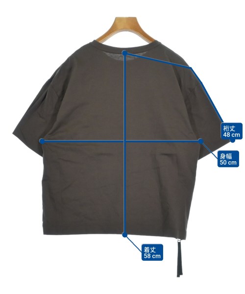 Jines（ジネス）Tシャツ・カットソー 茶 サイズ:38(M位) レディース/2200685650196