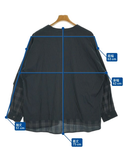 FRAPBOIS（フラボア）カジュアルシャツ 紺 サイズ:2(M位) メンズ/2200633255077