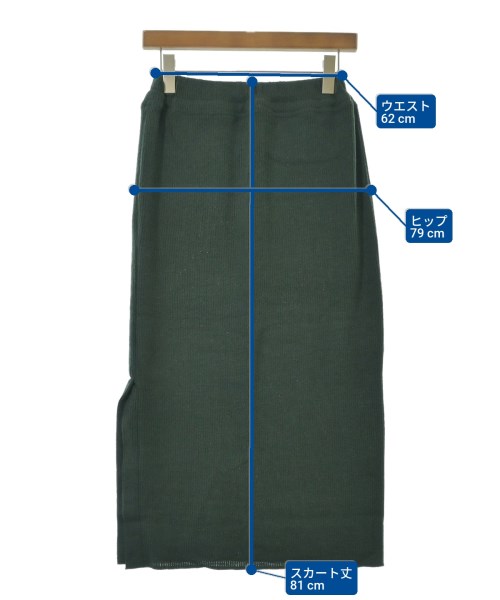 FLORENT（フローレント）ロング・マキシ丈スカート 緑 サイズ:32(M位) レディース/2200635585158