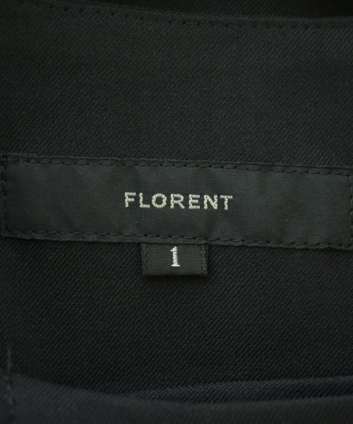 FLORENT（フローレント）ノーカラージャケット 黒 サイズ:1(S位) レディース/2200693373254