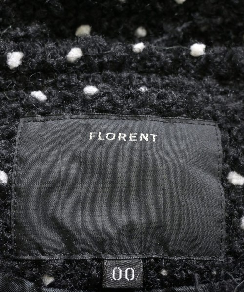 FLORENT（フローレント）ノーカラージャケット 黒 サイズ:00(XS位) レディース/2200711869011